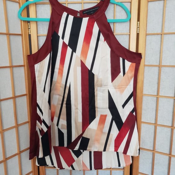 White House Black Market Tops - WHBM 100% Silk Shell High Low Blouse